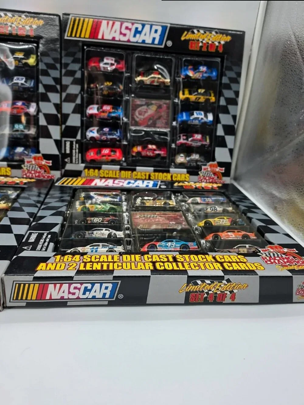 Racing Champions NASCAR 10th Anniversary 1:64 Diecast Sets 1-4 Complete 48 Cars